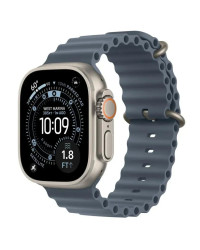 Вживані Apple Watch Ultra 3 GPS + LTE 49MM Natural Titanium/ Blue Ocean Band (MEWH4)