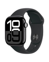 Apple Watch Series 10 GPS 46mm Jet Black Aluminum Case with Black Sport Band (M/L) (MWWQ3)